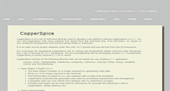 Desktop Screenshot of copperspice.com